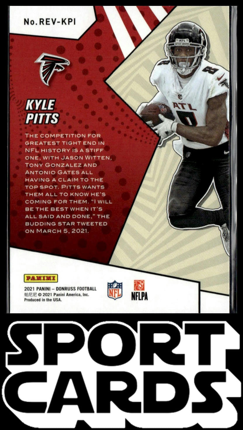 2021 Donruss #REV-KPI Kyle Pitts Rookie Revolution SportCards.com