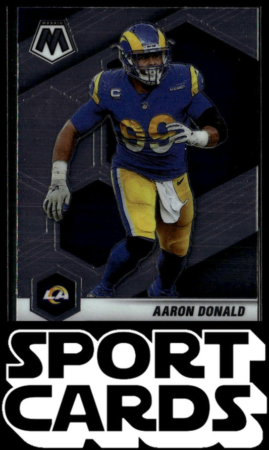 2021 Panini Mosaic #120 Aaron Donald SportCards.com