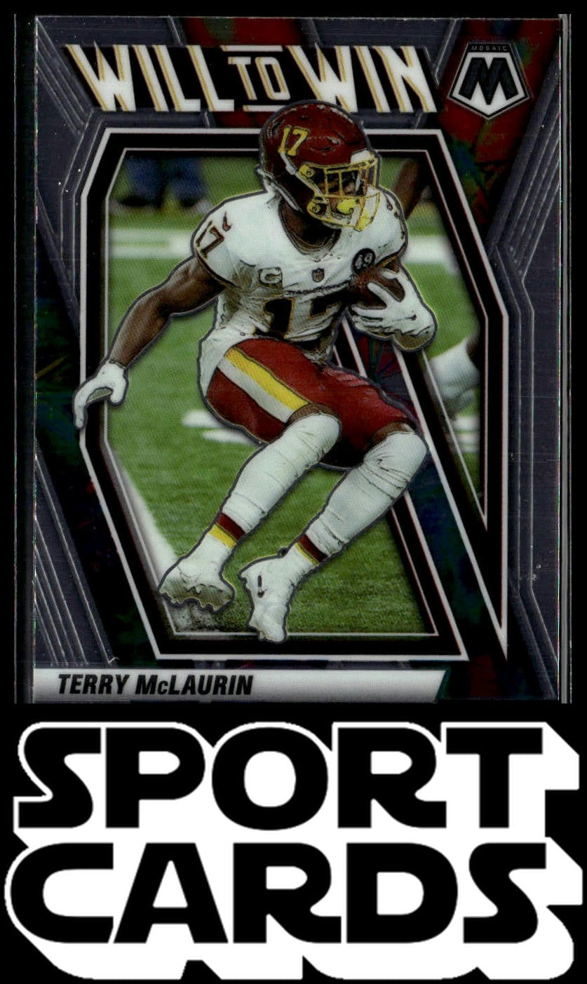 2021 Panini Mosaic #WW-15 Terry McLaurin Will to Win SportCards.com