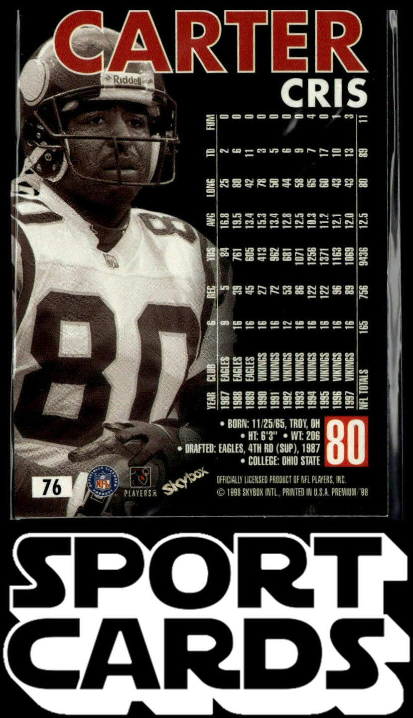 1998 SkyBox Premium #76 Cris Carter SportCards.com