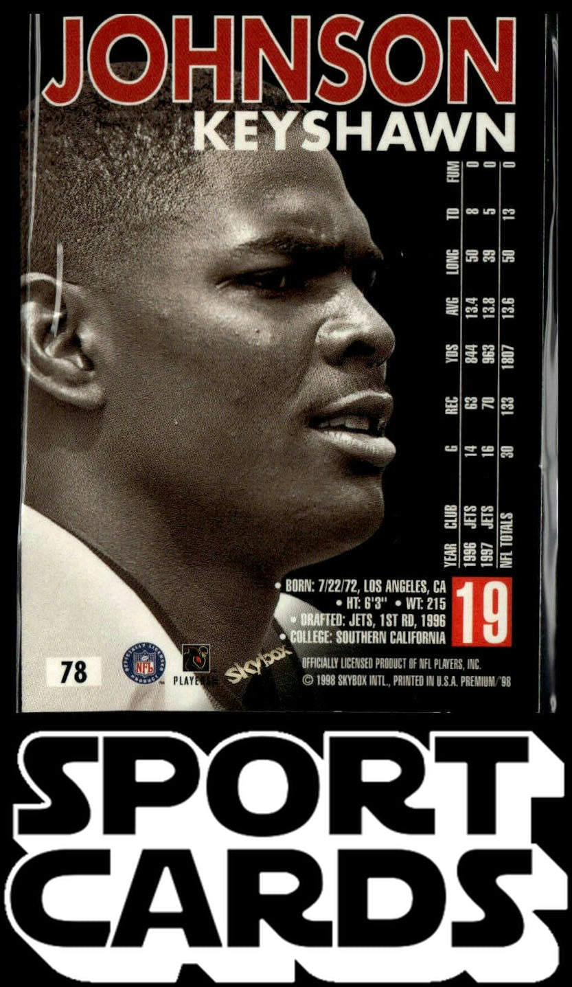 1998 SkyBox Premium #78 Keyshawn Johnson SportCards.com