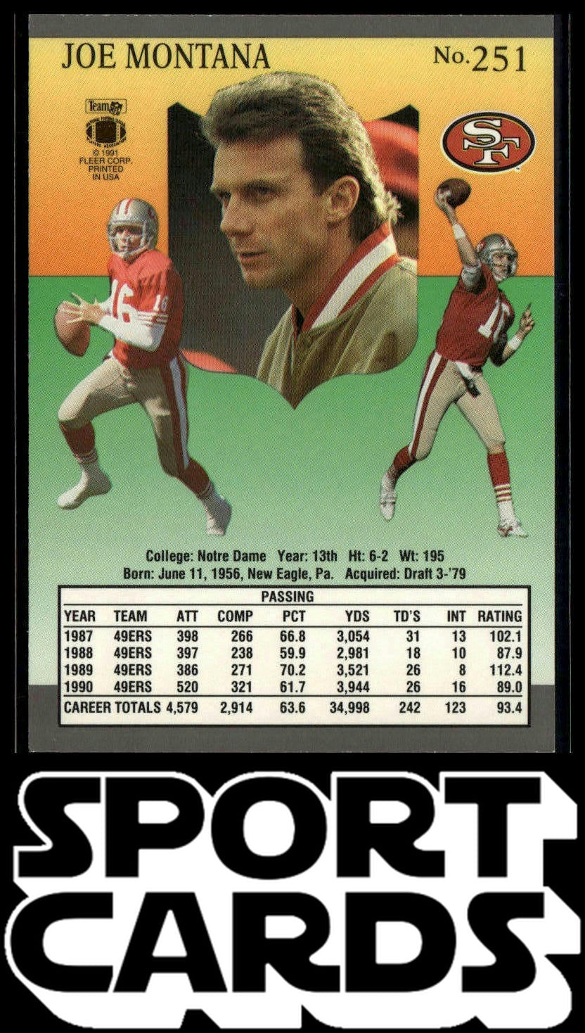 1991 Ultra #251 Joe Montana SportCards.com