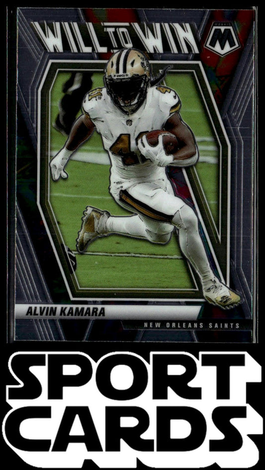 2021 Panini Mosaic #WW-11 Alvin Kamara Will to Win SportCards.com