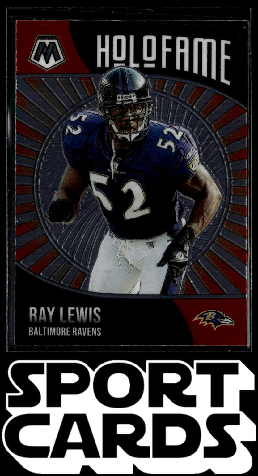 2021 Panini Mosaic #1 Ray Lewis HoloFame SportCards.com