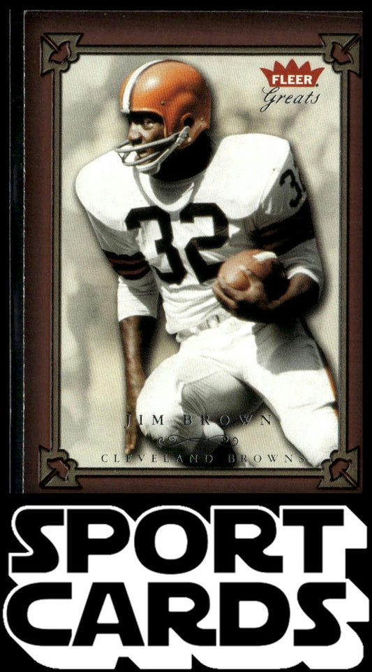 2004 Fleer Greats of the Game #1 Jim Brown SportCards.com