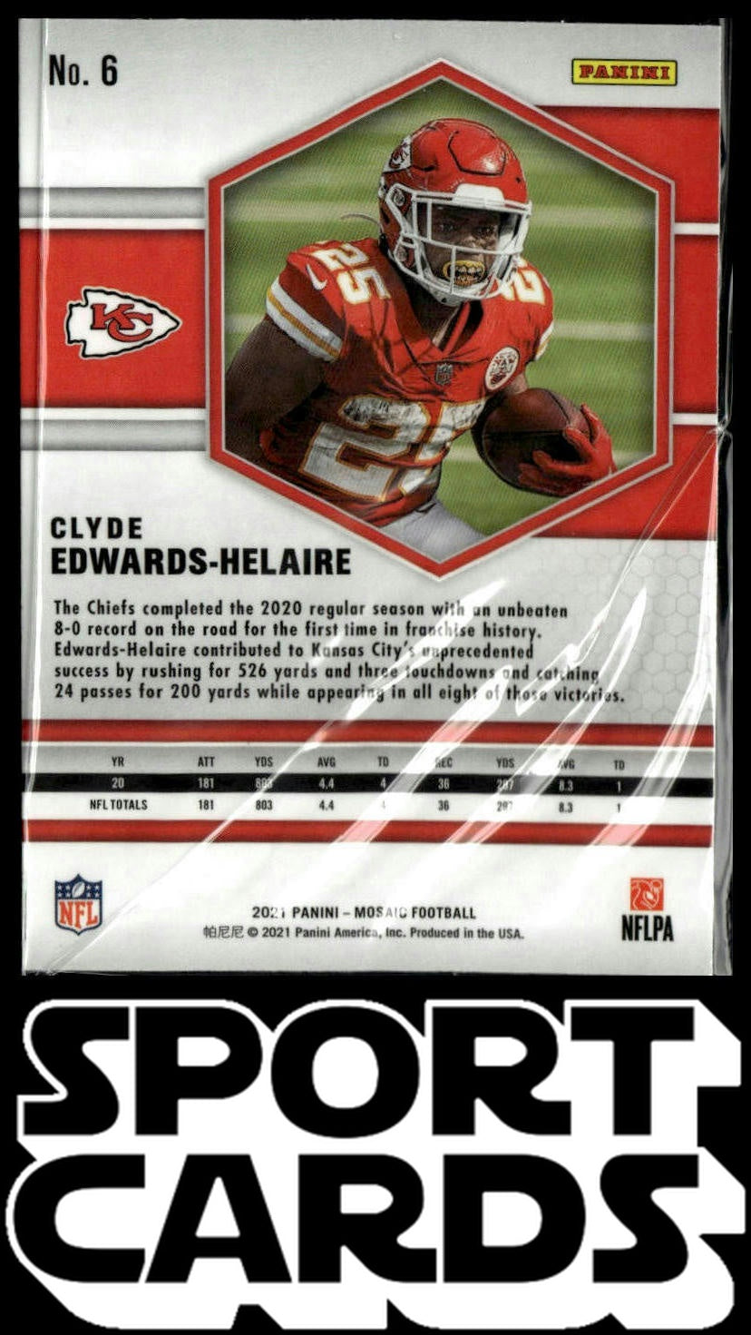2021 Panini Mosaic #6 Clyde Edwards-Helaire SportCards.com