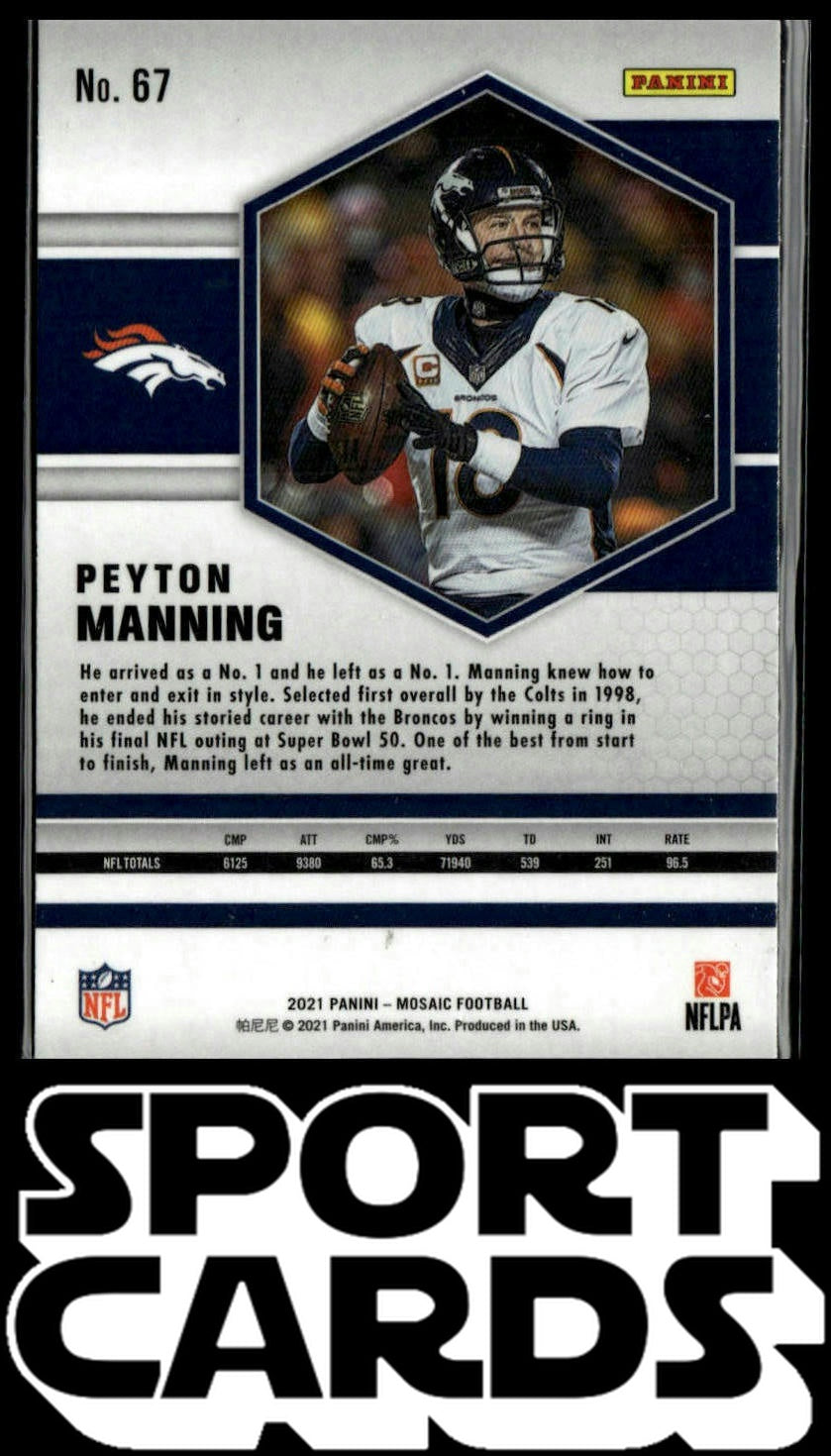 2021 Panini Mosaic #67 Peyton Manning SportCards.com