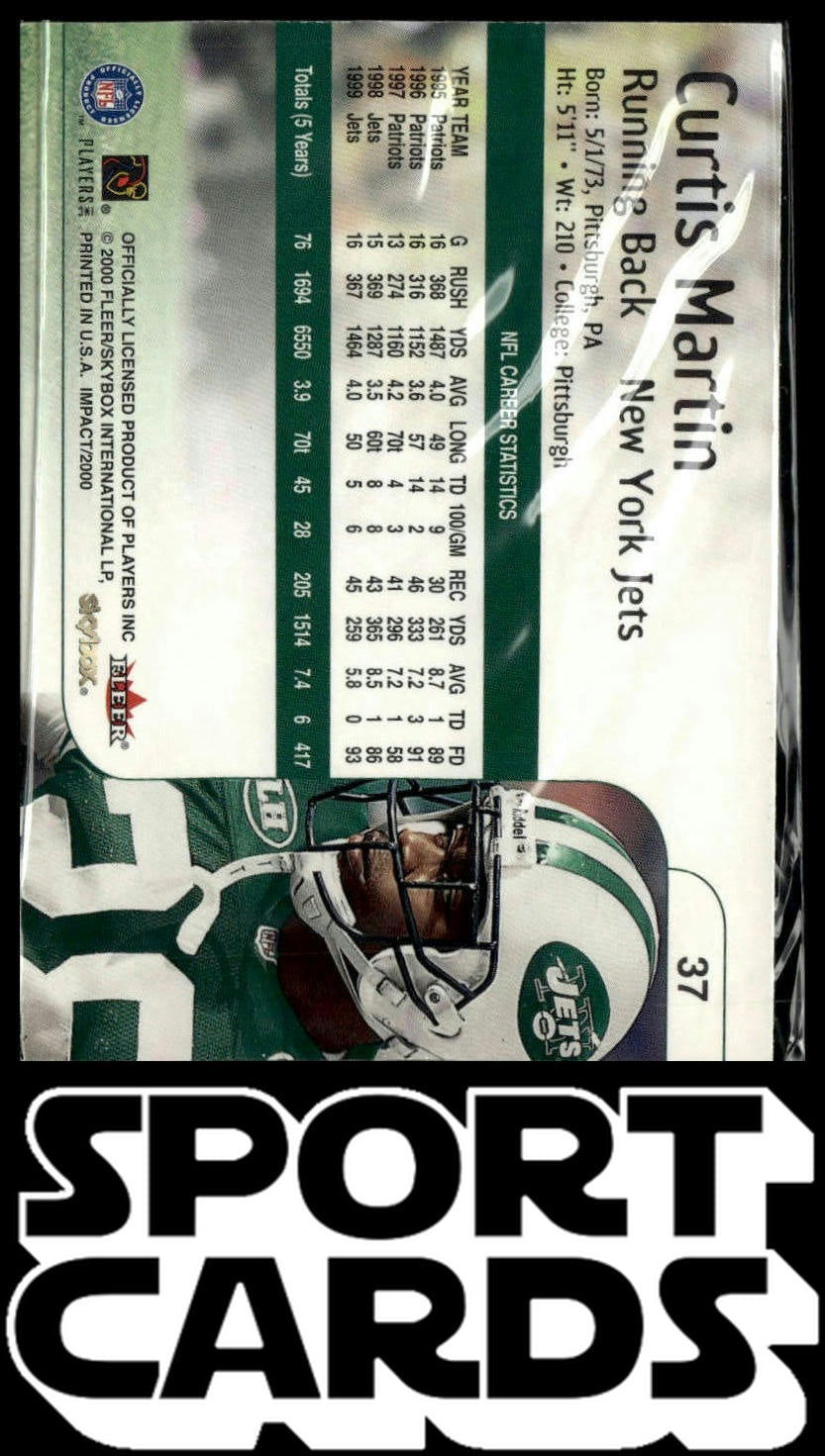 2000 Impact #37 Curtis Martin SportCards.com