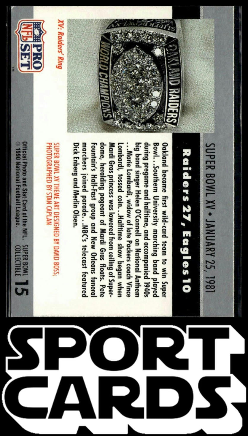 1990 Pro Set #15 Super Bowl Super Bowl Collectibles SportCards.com