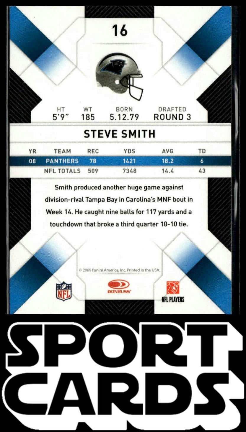 2009 Donruss Threads #16 Steve Smith SportCards.com