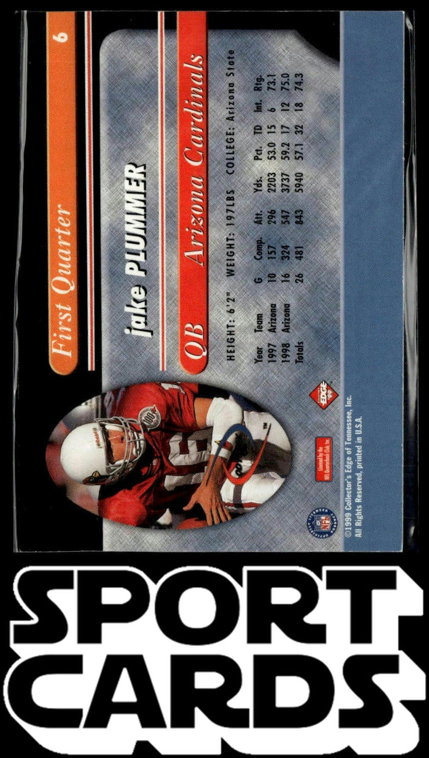 1999 Collector's Edge Odyssey #6 Jake Plummer SportCards.com