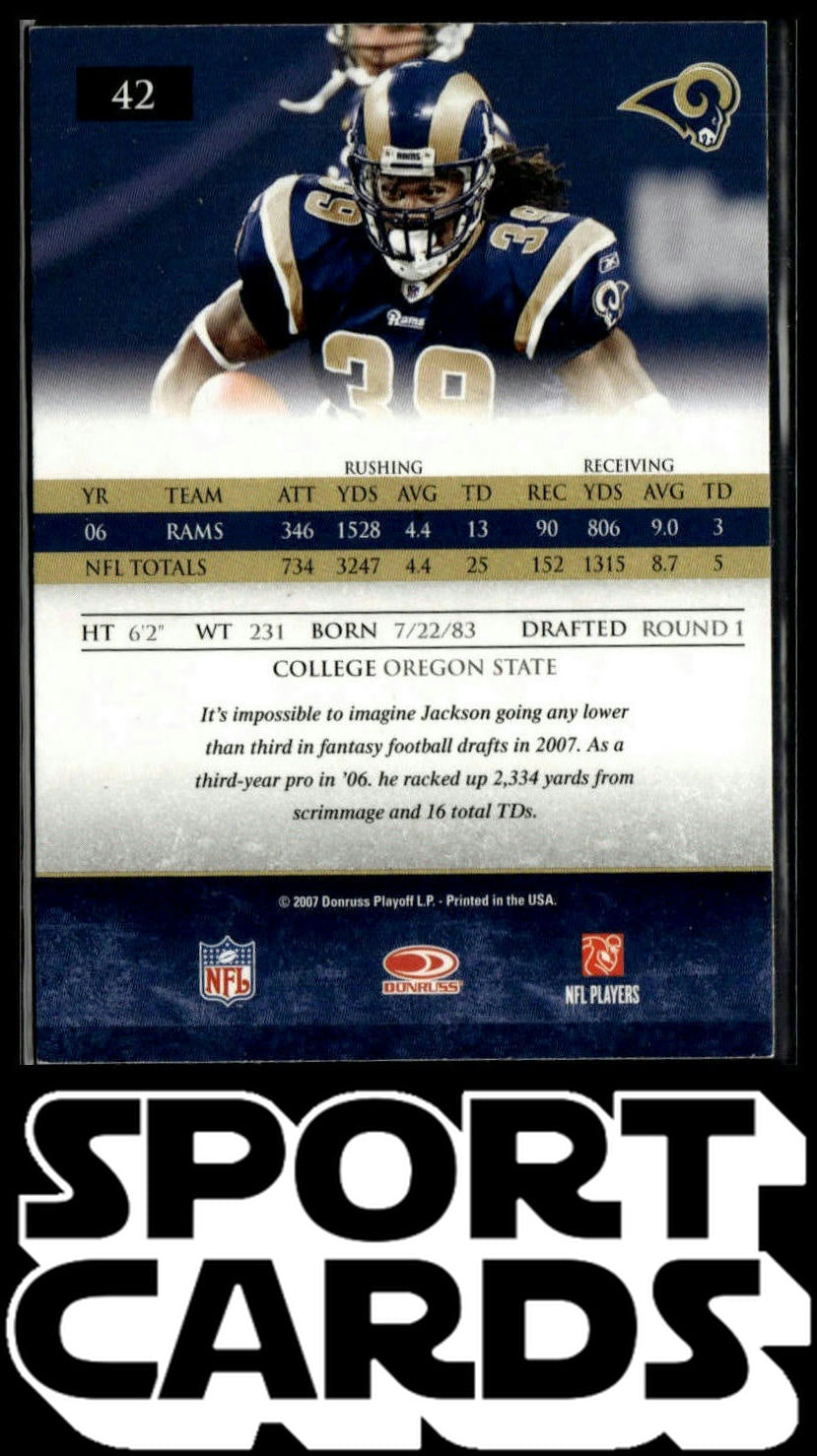 2007 Donruss Gridiron Gear #42 Steven Jackson SportCards.com