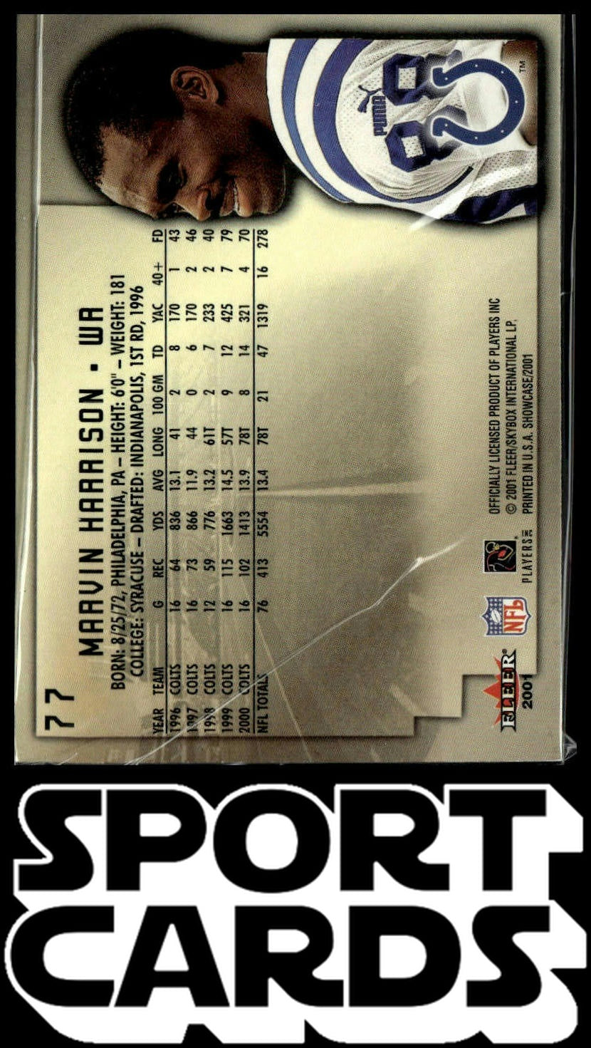 2001 Fleer Showcase #77 Marvin Harrison SportCards.com