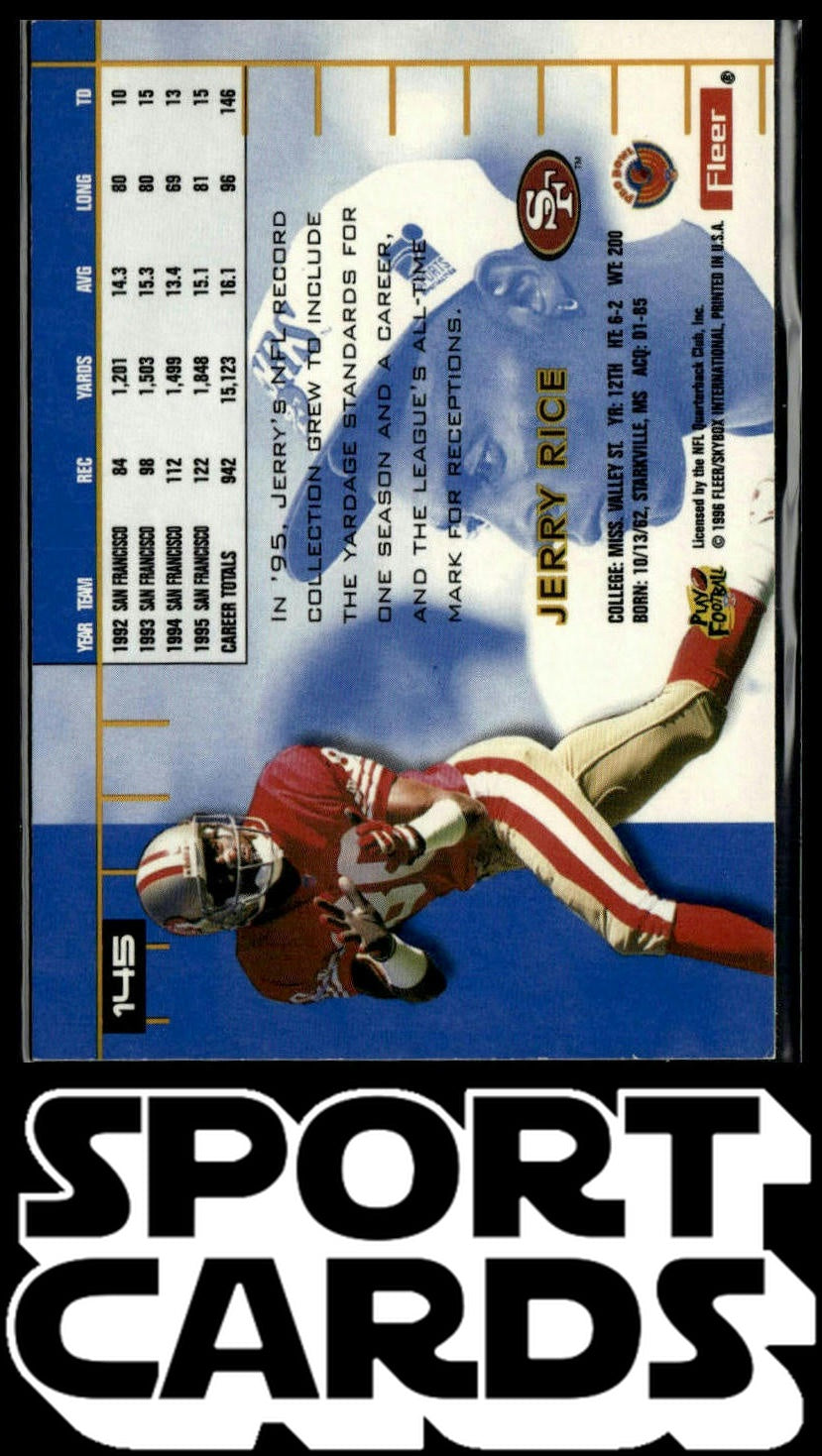 1996 Ultra #145 Jerry Rice SportCards.com