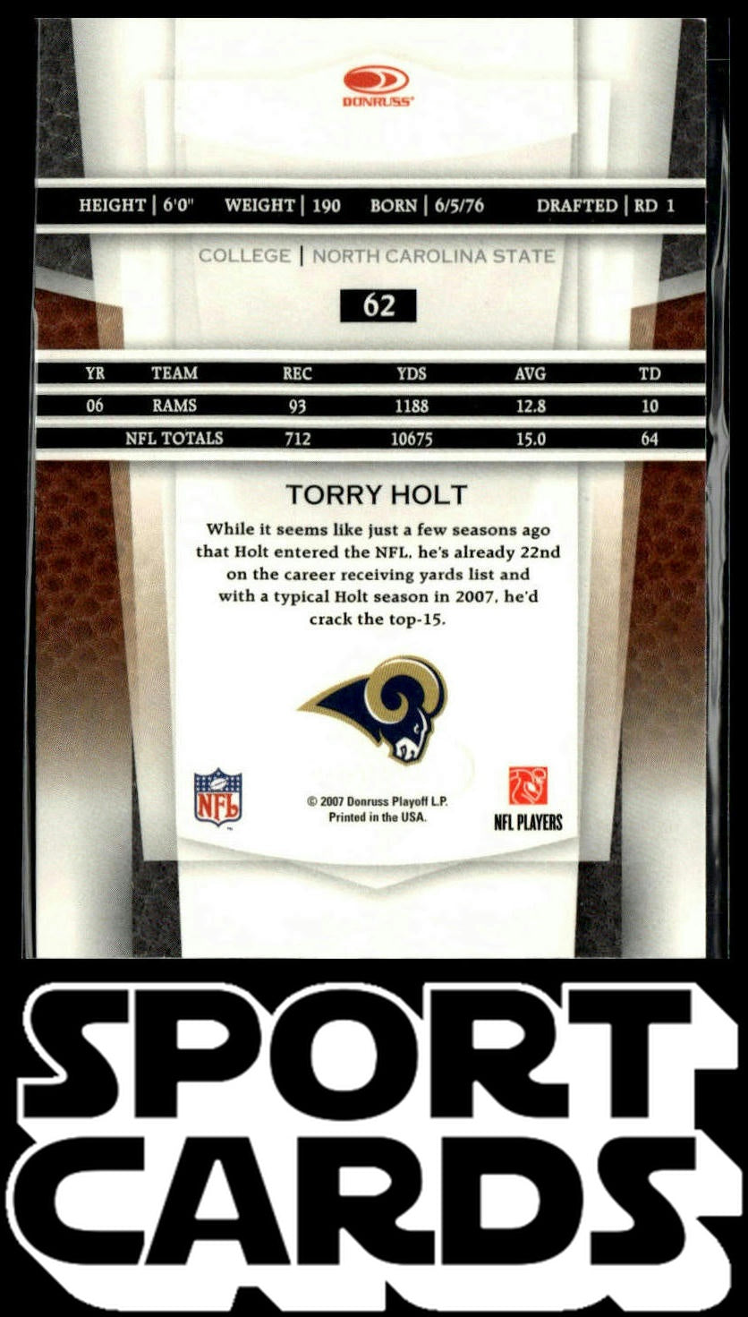 2007 Leaf Certified Materials #62 Torry Holt SportCards.com