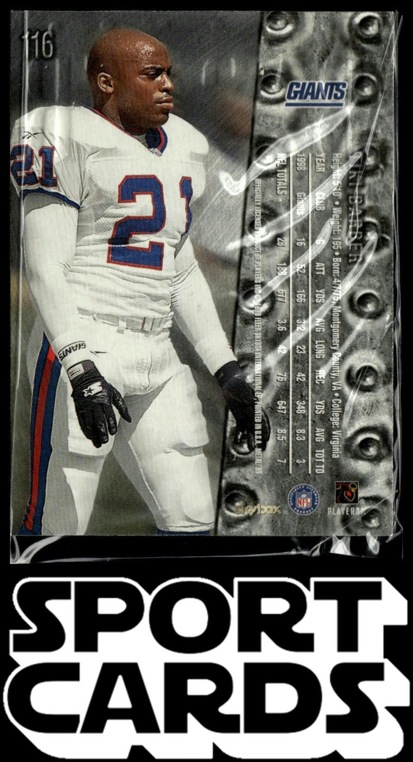 1999 SkyBox Metal Universe #116 Tiki Barber SportCards.com