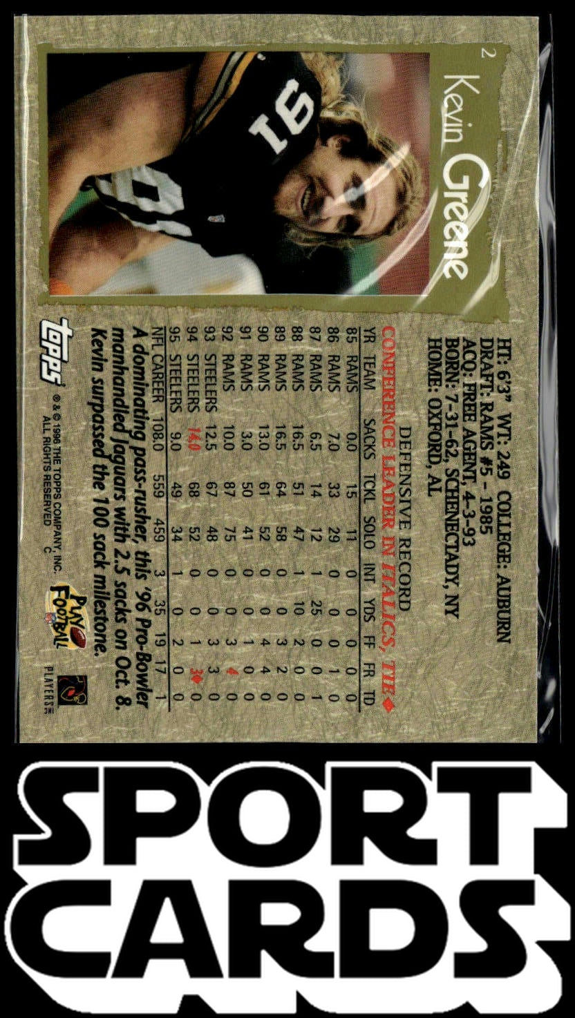 1996 Topps #2 Kevin Greene SportCards.com