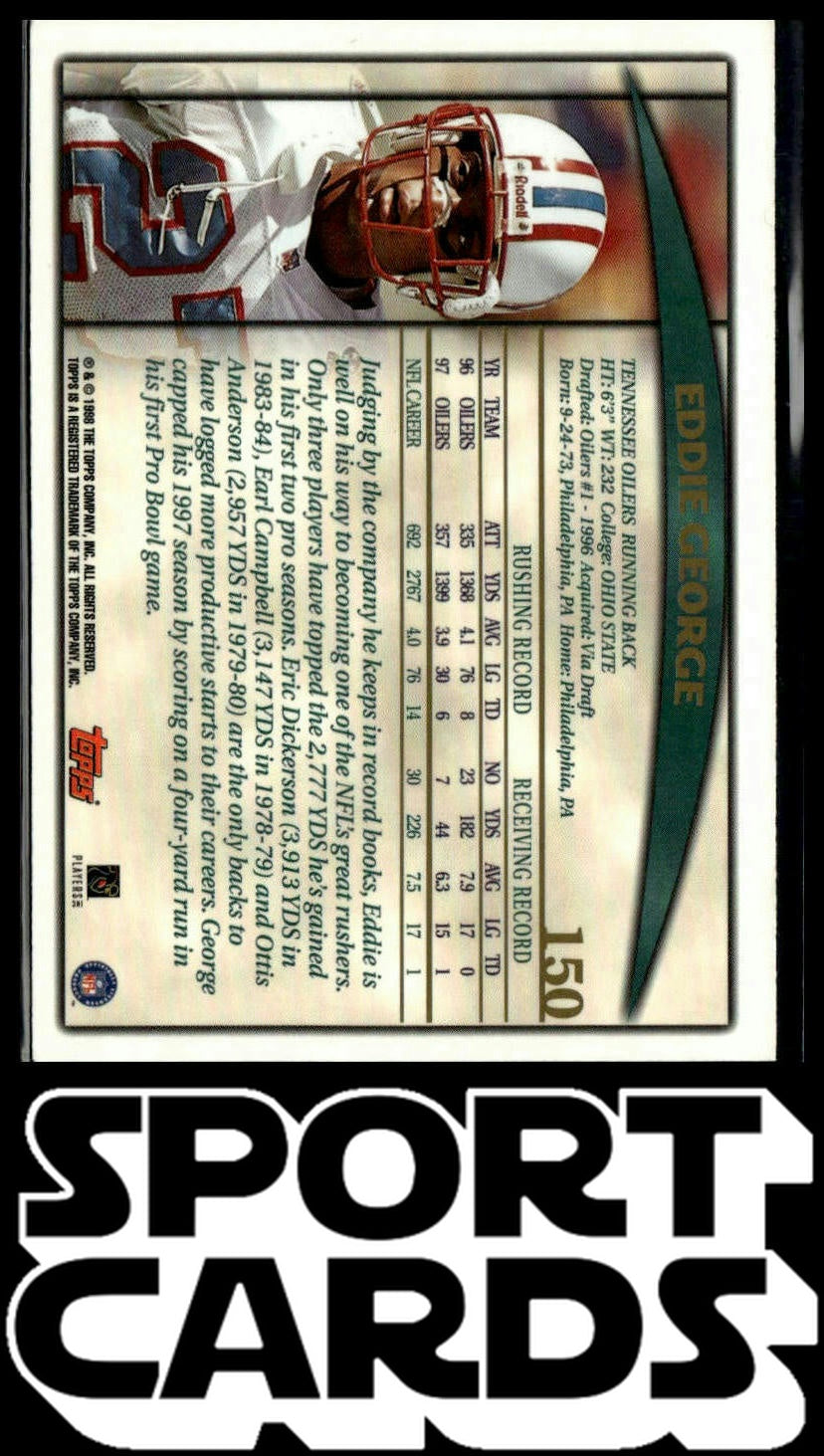 1998 Topps #150 Eddie George SportCards.com