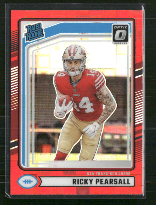 Ricky Pearsall 2024 Donruss #318 Optic Rated Rookies Preview Red Pandora