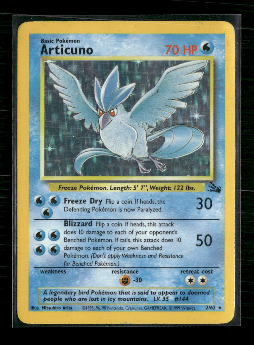 Articuno (17) Fossil #17/62 - Sport Cards