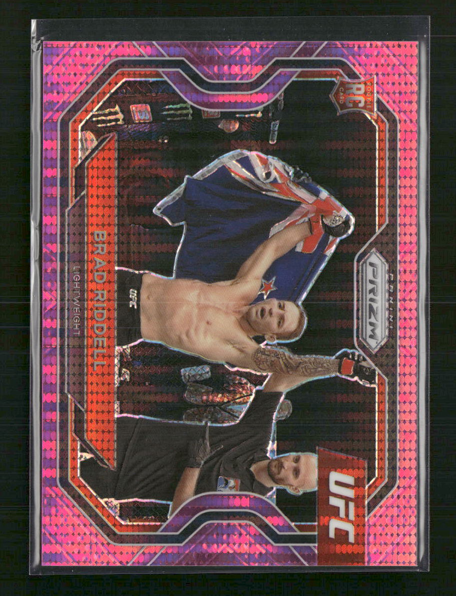 Brad Riddell 2021 Panini Prizm UFC #118 Pink Pulsar Prizms #/42