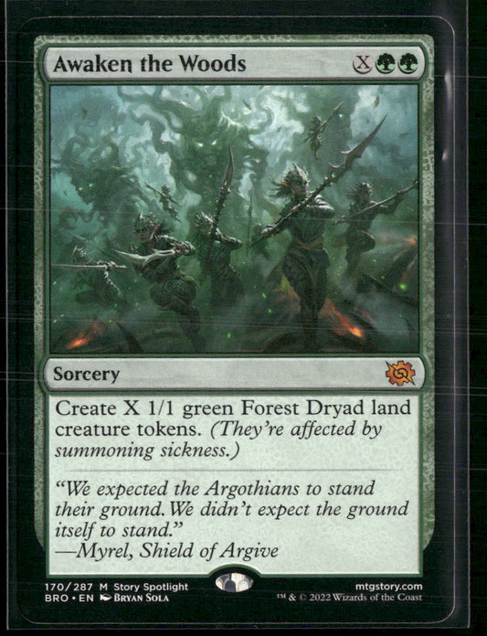 Awaken the Woods The Brothers' War #170 - Sport Cards