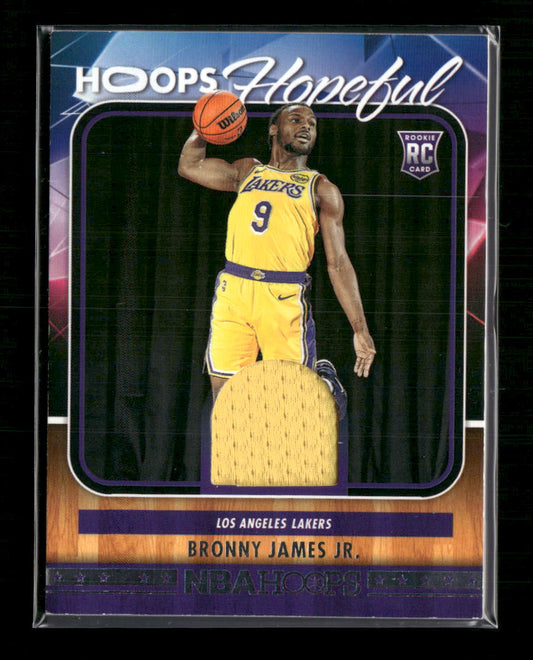 Bronny James Jr. 2024-25 Hoops #HHM-BJL Hoops Hopeful Memorabilia