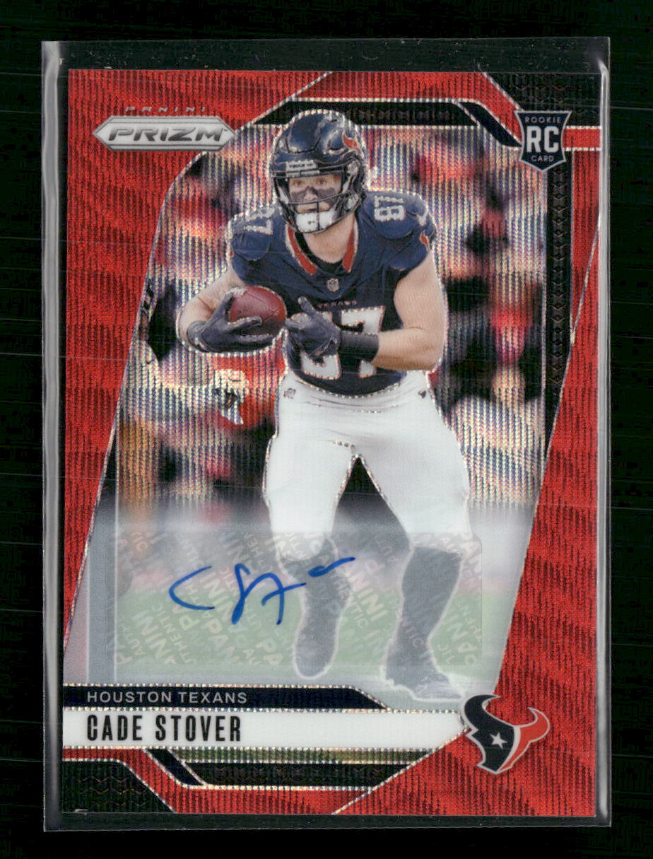 Cade Stover 2024 Panini Prizm #318 Red Wave #/149