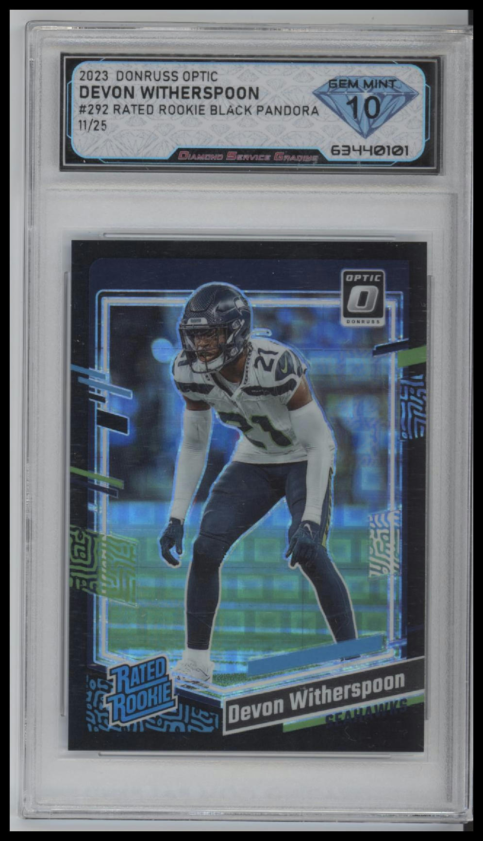 2023 Donruss Optic Devon Witherspoon Rookie DSG 10 #292 - Sport Cards