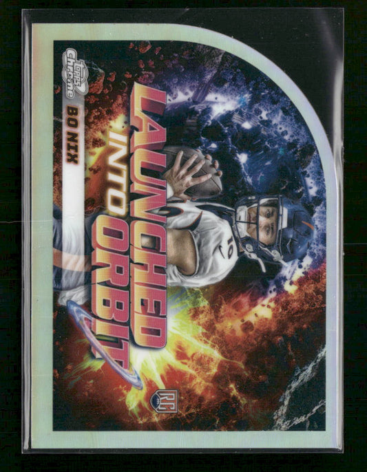 2024 Topps Chrome Cosmic Launched Into Orbit Bo Nix #LIO-6