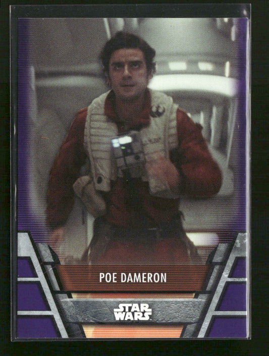 Topps Star Wars Poe Dameron #RES-12 Purple #/10