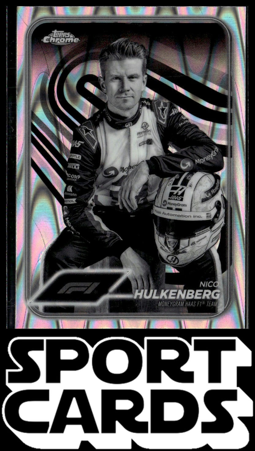 2024 Topps Chrome Formula 1 #15 Nico Hulkenberg Black And White Refractors