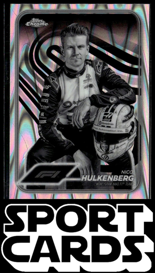 2024 Topps Chrome Formula 1 #15 Nico Hulkenberg Black And White Refractors