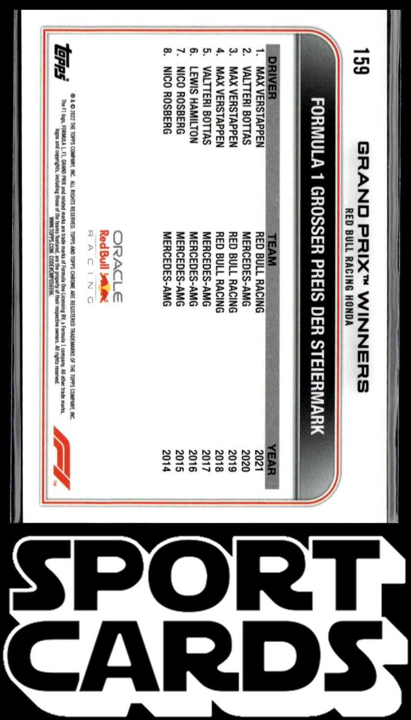 2022 Topps Chrome Formula 1 #159 Max Verstappen SportCards.com