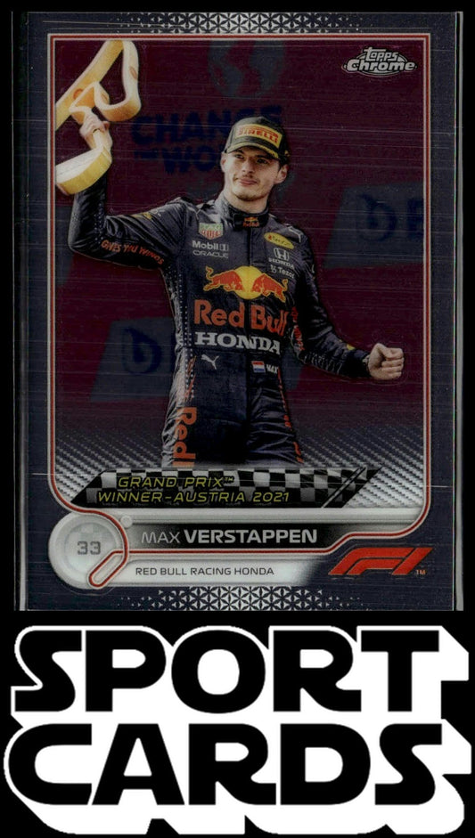2022 Topps Chrome Formula 1 #159 Max Verstappen SportCards.com