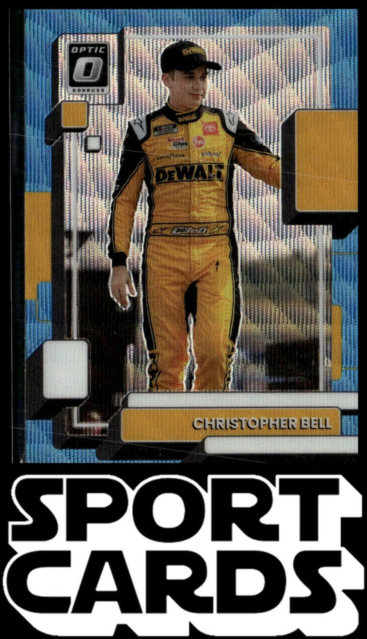 2023 Donruss #35 Christopher Bell Optic Carolina Blue Wave SportCards.com