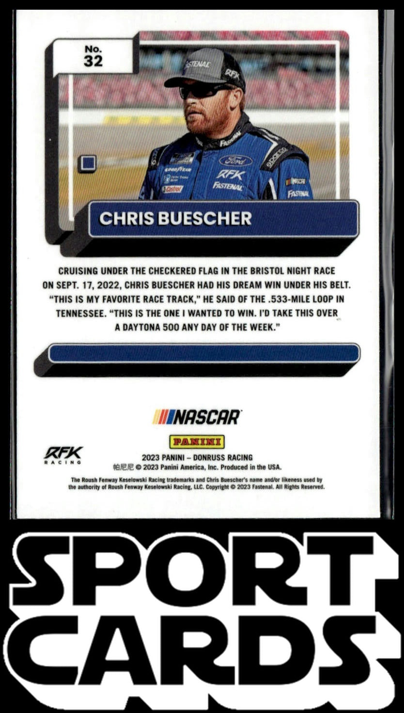 2023 Donruss #32 Chris Buescher Optic SportCards.com
