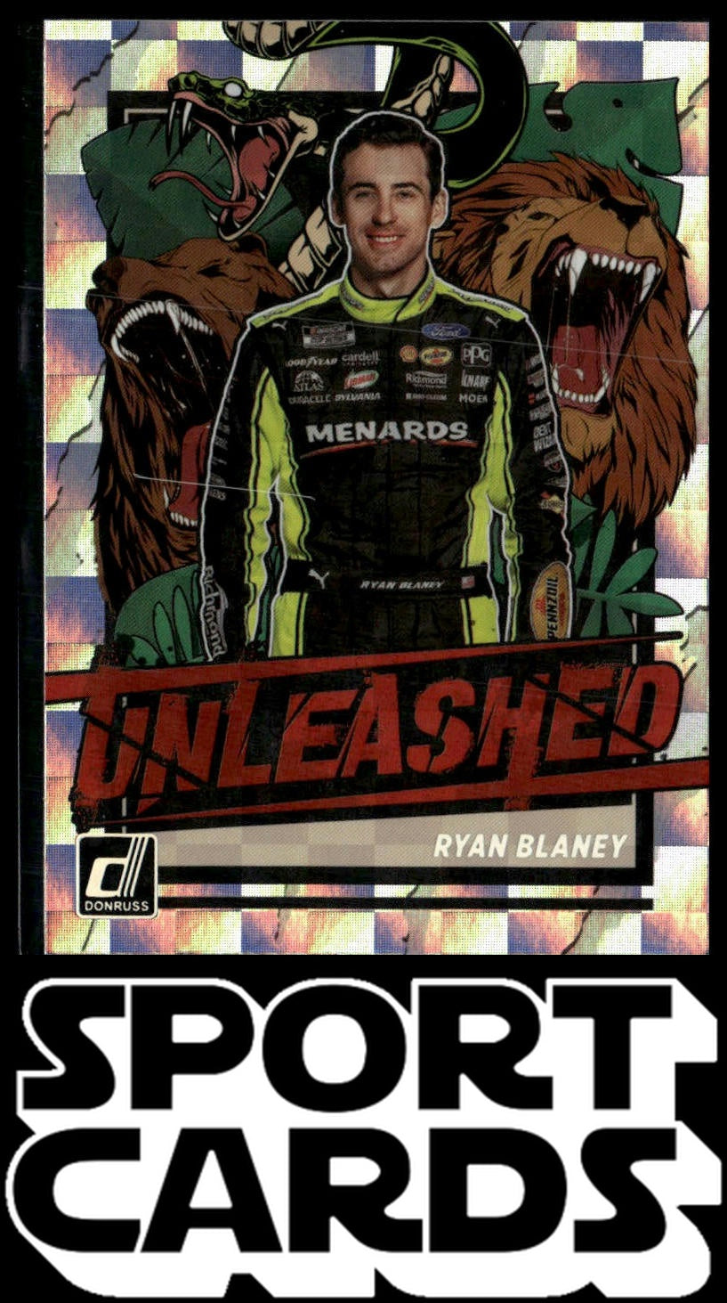 2023 Donruss #U7 Ryan Blaney Unleashed Checkers SportCards.com