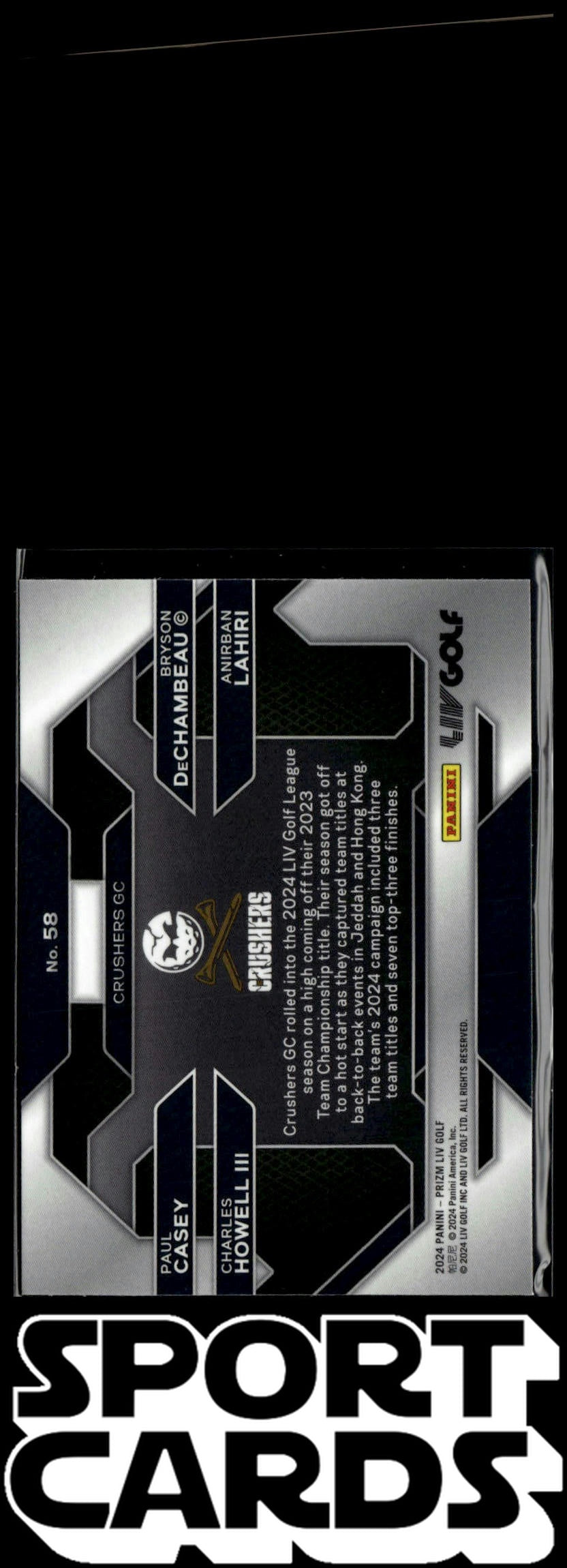 2024 Panini Prizm LIV #58 Howell III / Lahiri / Casey / Bryson DeChambeau