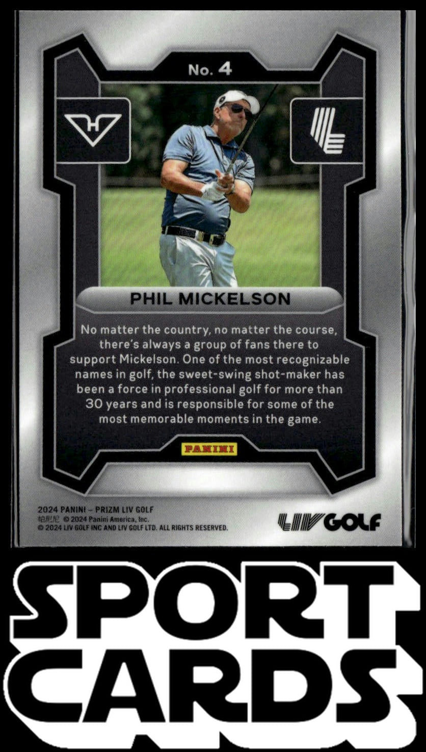 2024 Panini Prizm LIV #4 Phil Mickelson SportCards.com