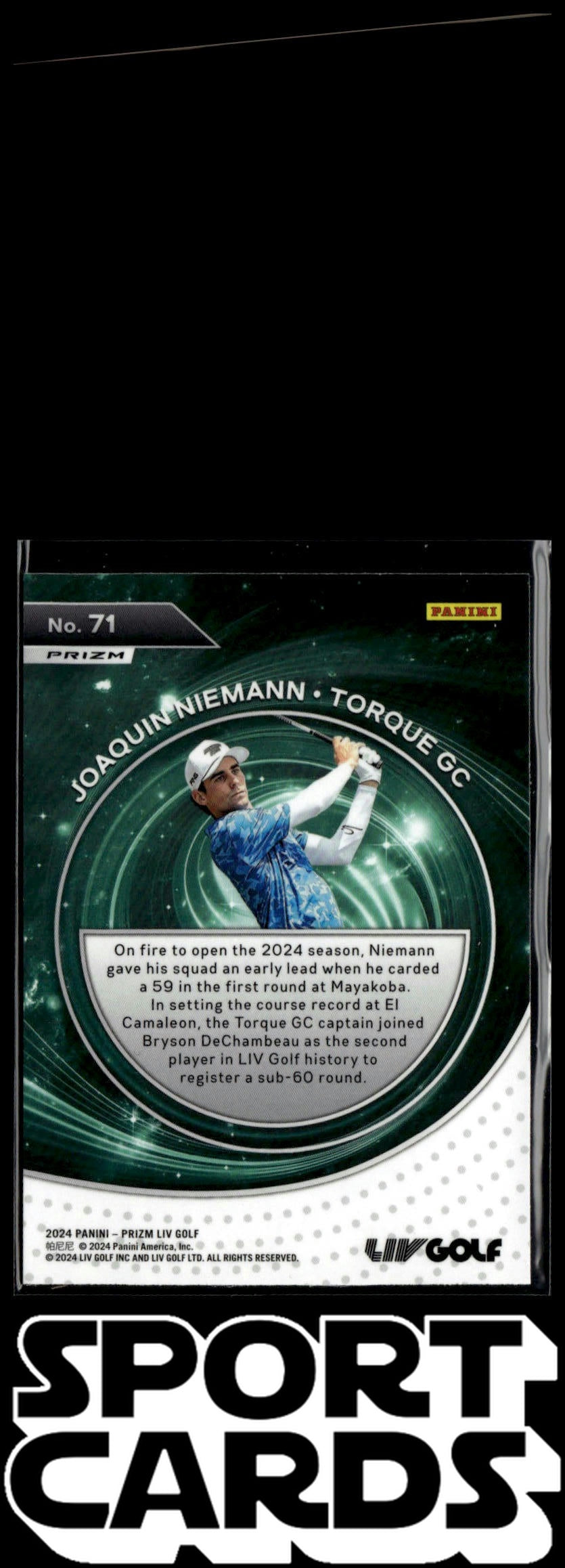 2024 Panini Prizm LIV #71 Joaquin Niemann SportCards.com