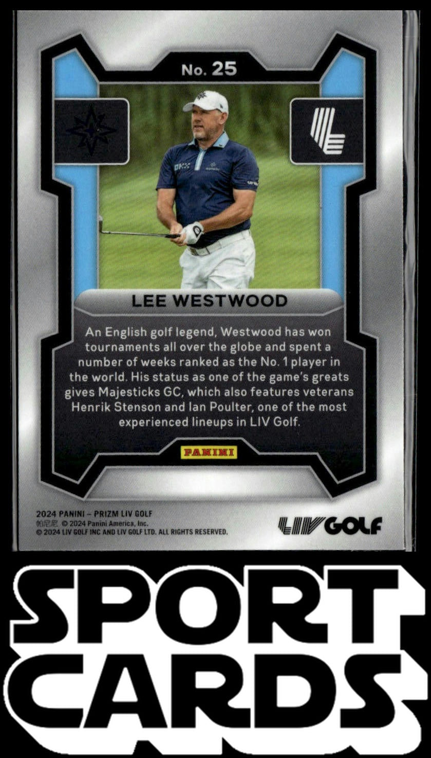 2024 Panini Prizm LIV #25 Lee Westwood SportCards.com