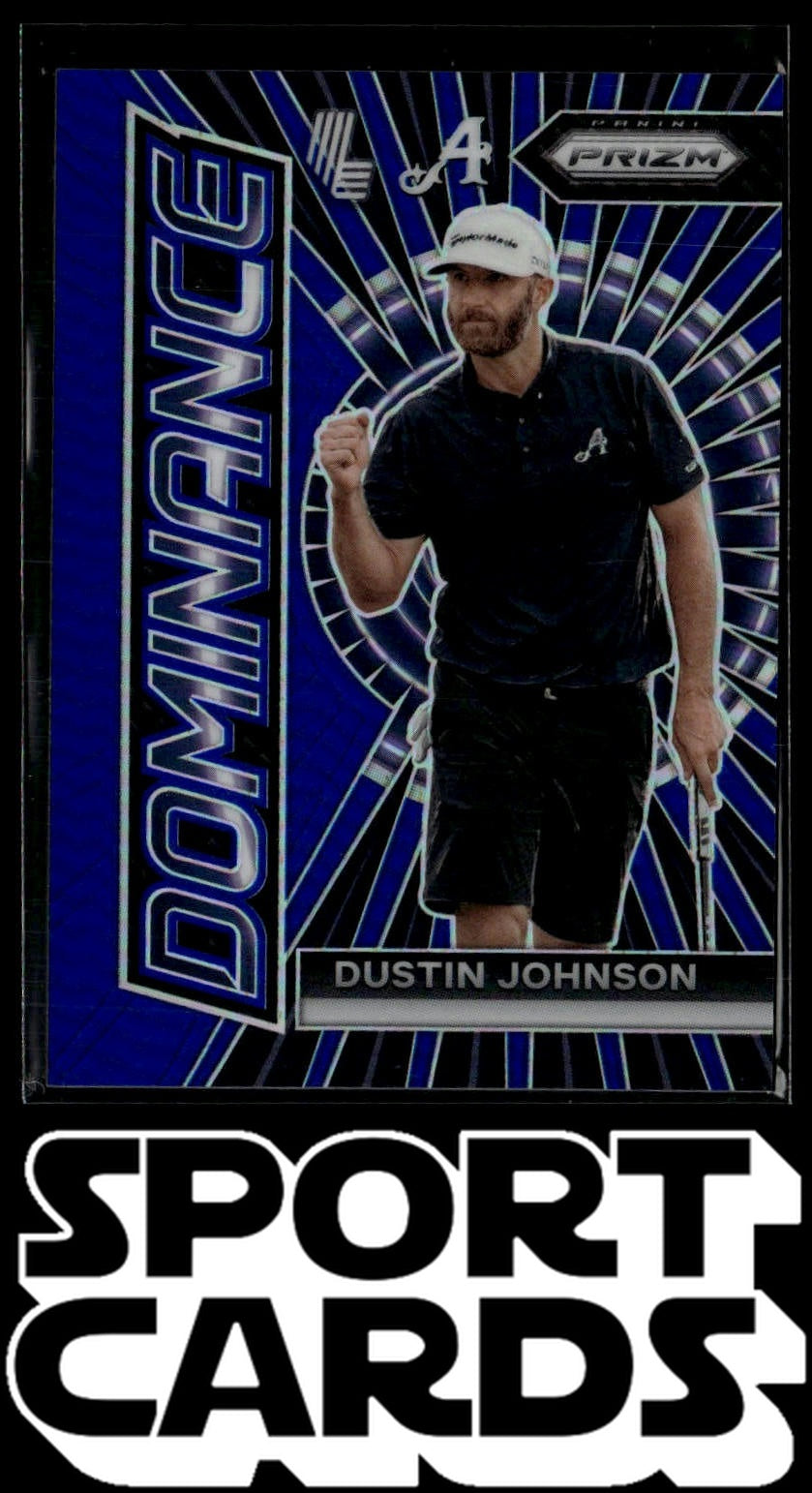 2024 Panini Prizm LIV #12 Dustin Johnson Dominance Blue #/99 SportCards.com