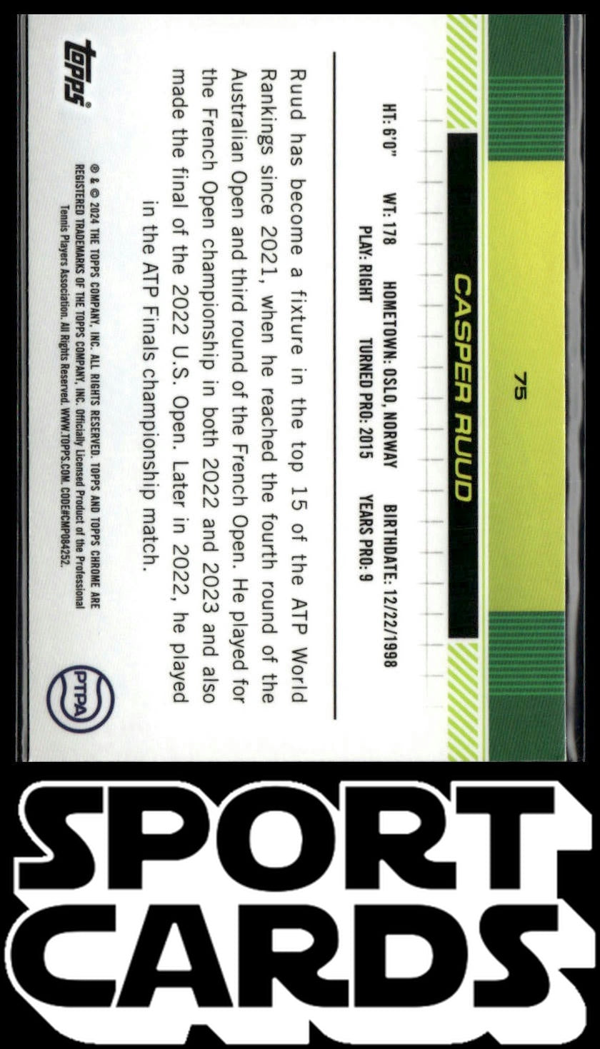 2024 Topps Chrome #75 Casper Ruud SportCards.com