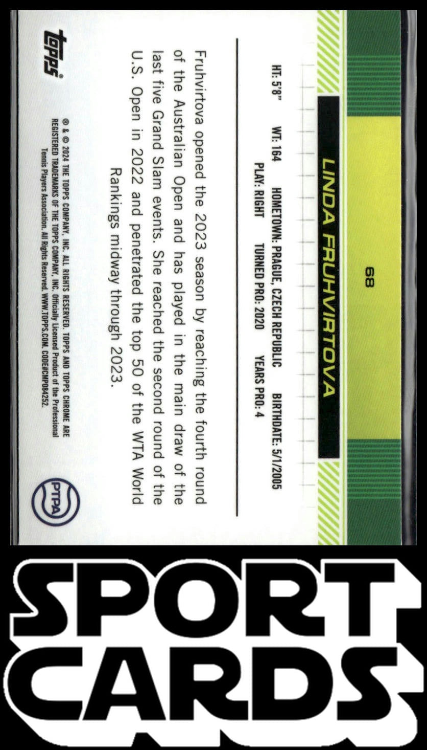 2024 Topps Chrome #68 Linda Fruhvirtova SportCards.com