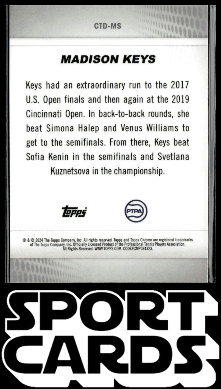 2024 Topps Chrome #CTD-MS Madison Keys Captured SportCards.com