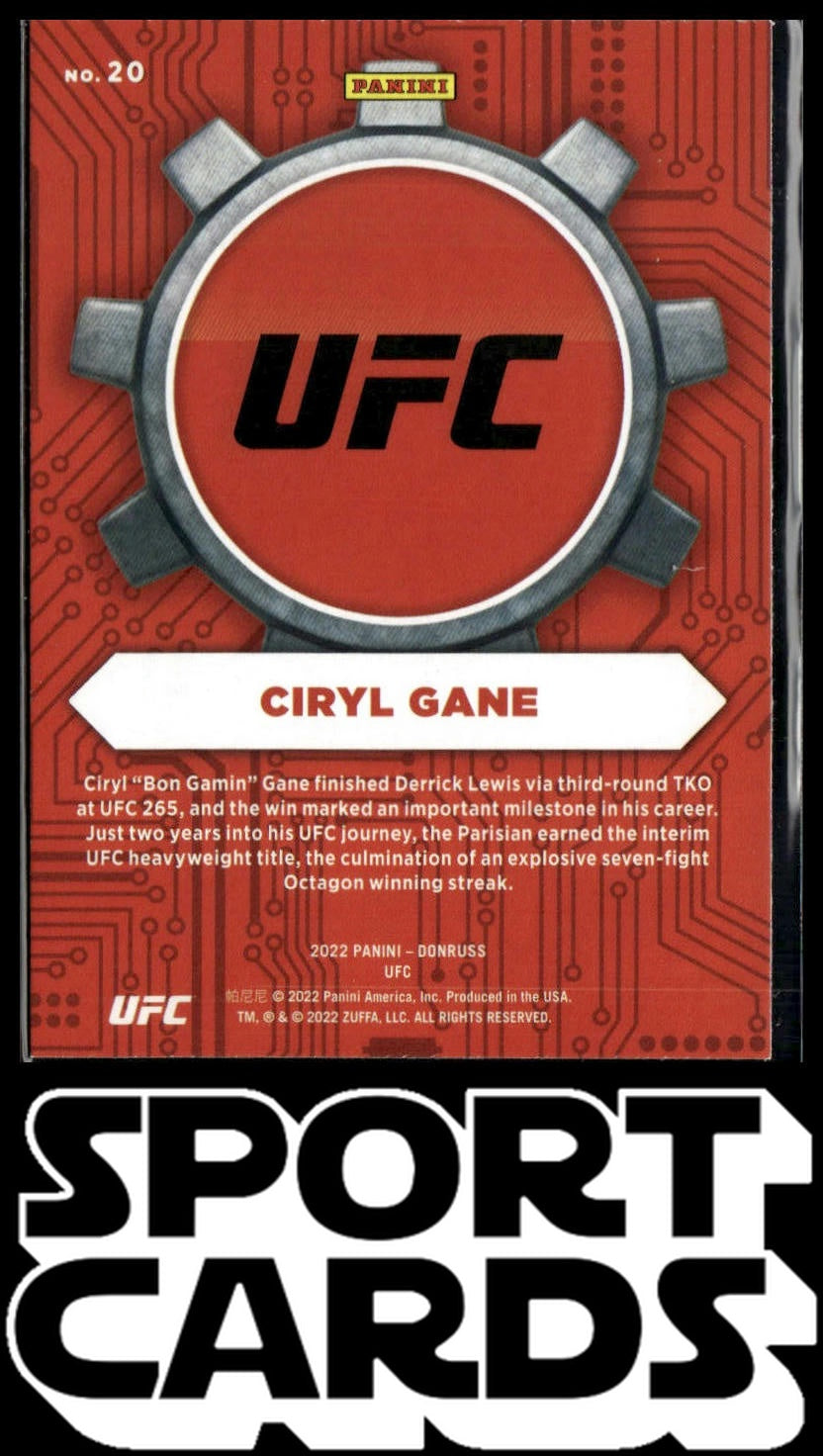 2022 Donruss UFC #20 Ciryl Gane Craftsmen SportCards.com