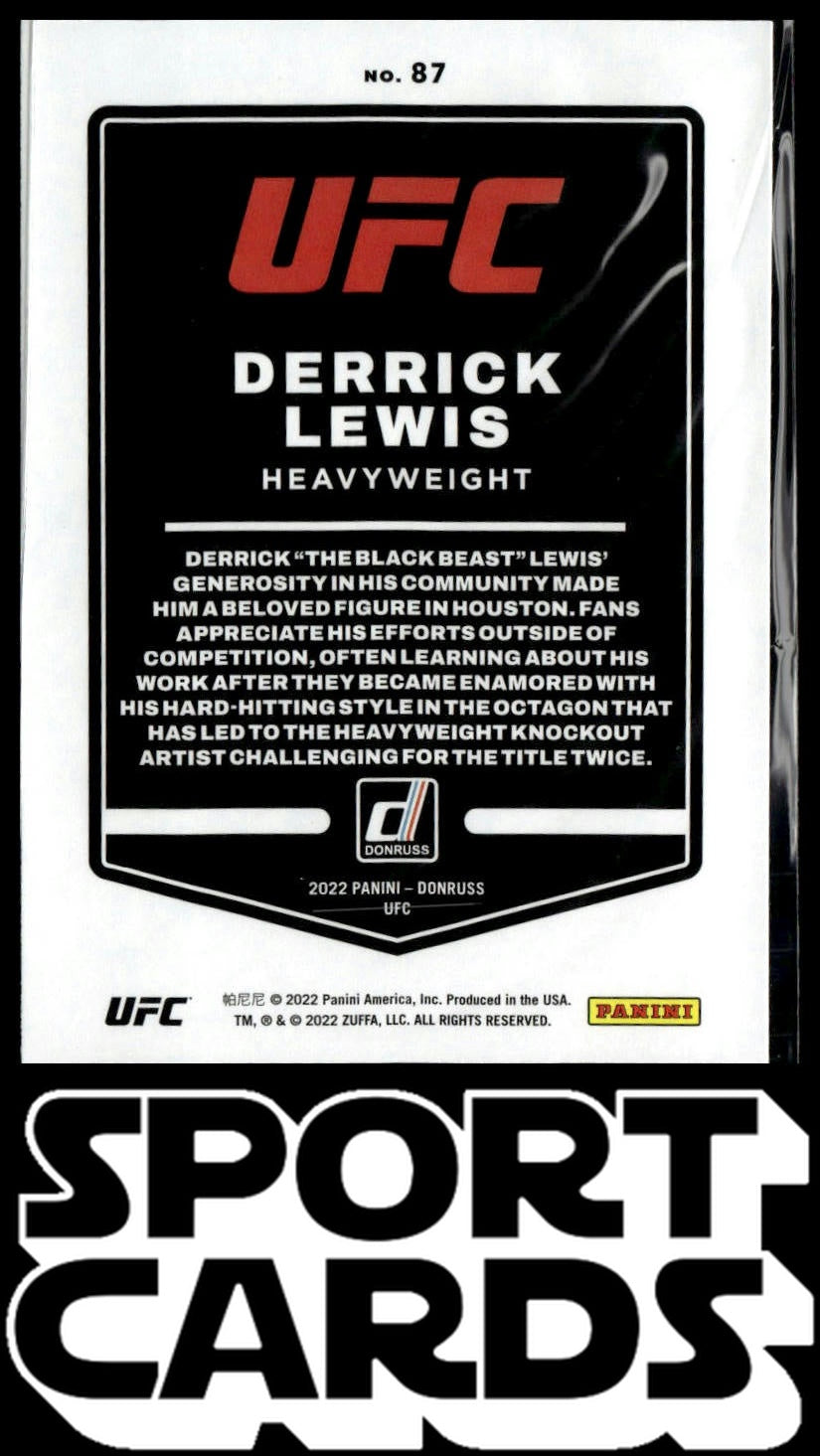 2022 Donruss UFC #87 Derrick Lewis SportCards.com