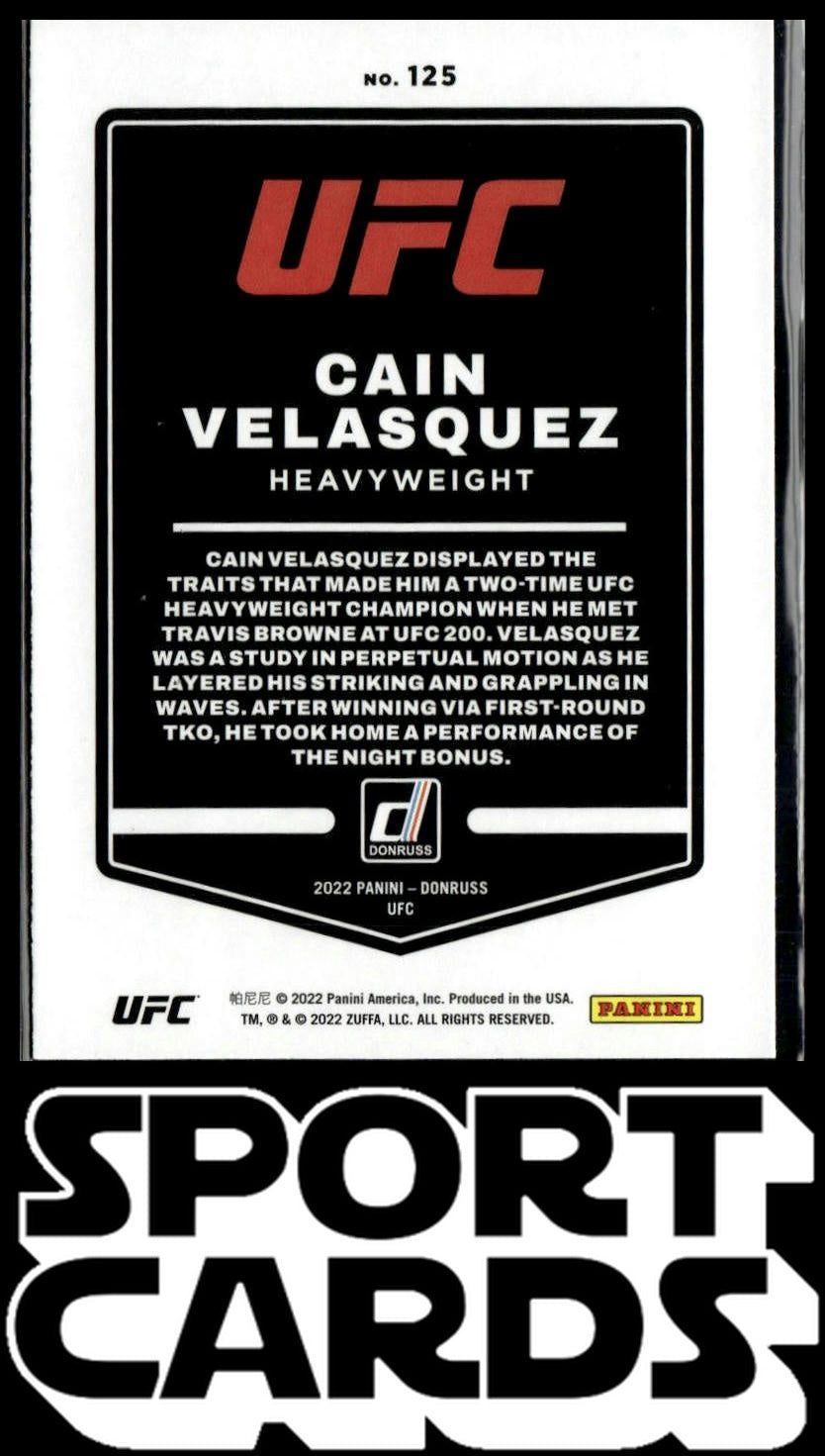 2022 Donruss UFC #125 Cain Velasquez SportCards.com