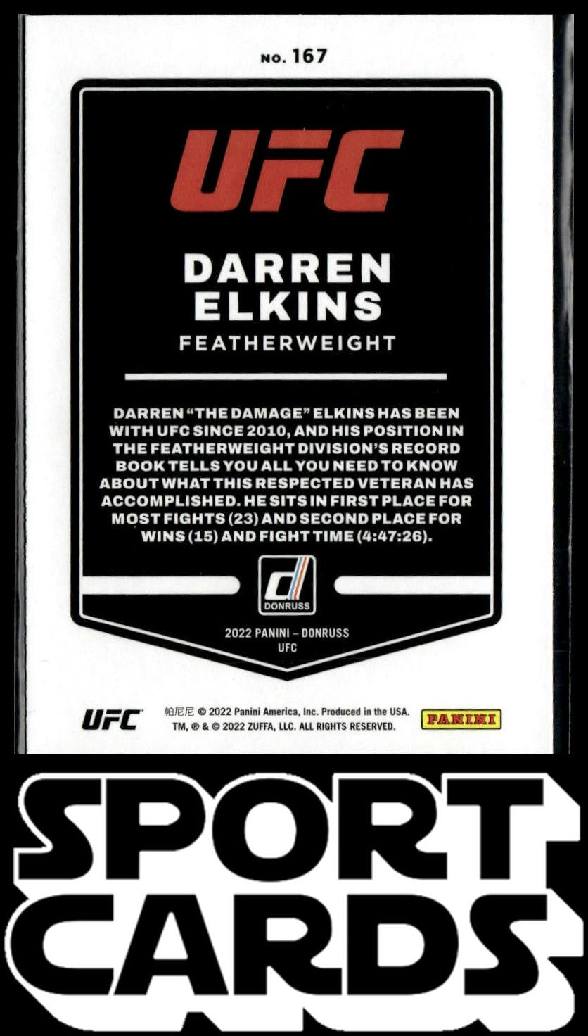 2022 Donruss UFC #167 Darren Elkins SportCards.com